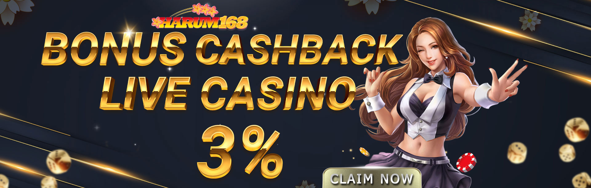 Bonus Mingguan Live Casino 3%